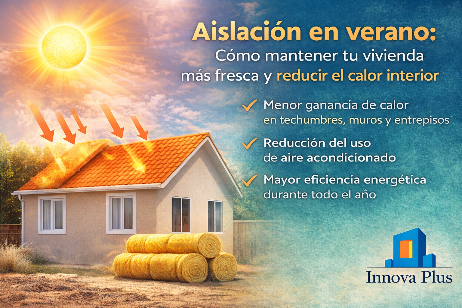 Aislación térmica para reducir el calor interior en verano