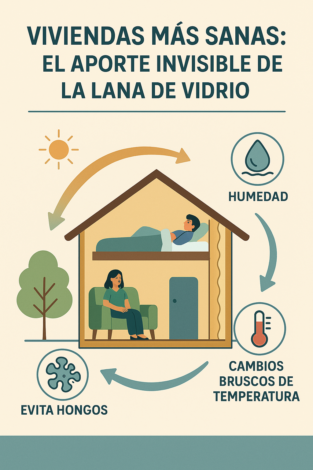 Lana de vidrio y salud en el hogar